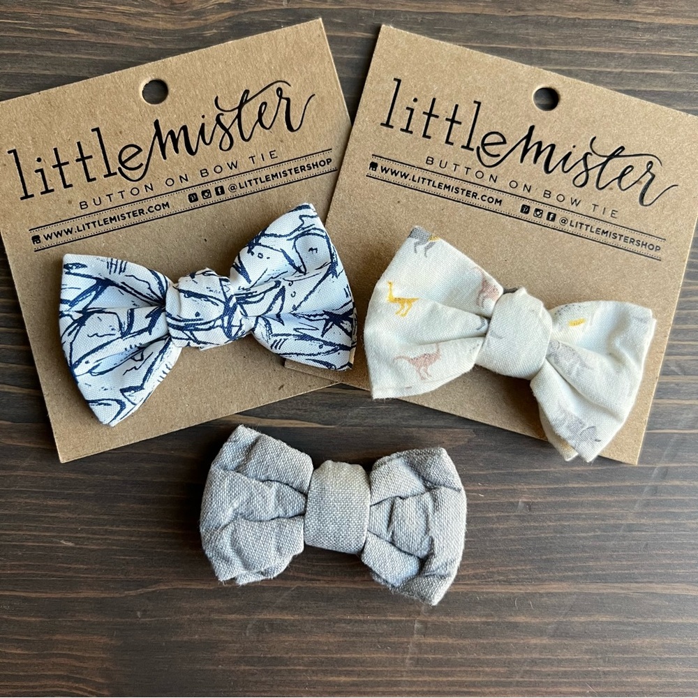 Little Mister Bow Ties (set of 3)